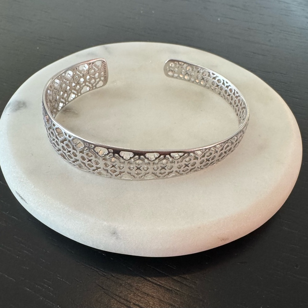 Kendra Scott Silver Filigree Cuff Bracelet